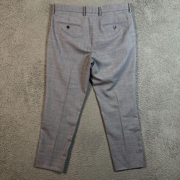 J Crew Pants Mens 34x32 Gray Bowery Slim Fit Four Season Stretch Wool Casual - Picture 7 of 14